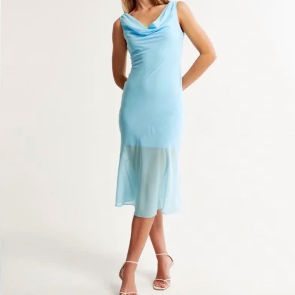 Abercrombie & Fitch Cowl Neck Slip Dress
